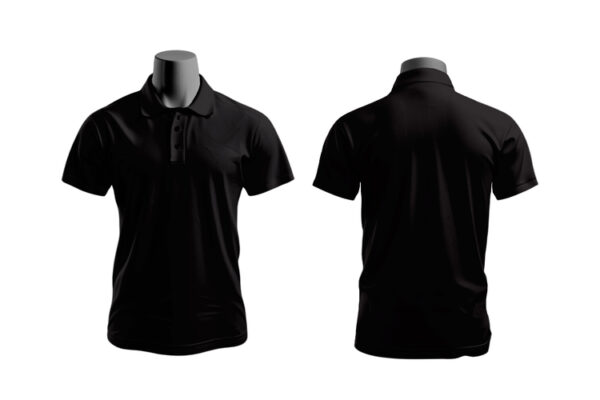 Polo Camisero Color Negro