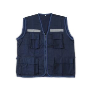 Chaleco Azul con Bolsillos