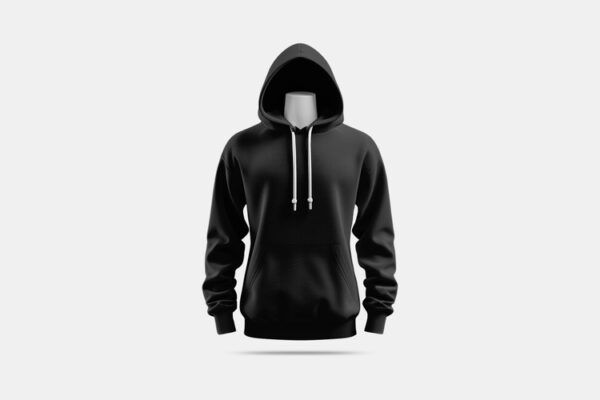 Polera Negra con Capucha